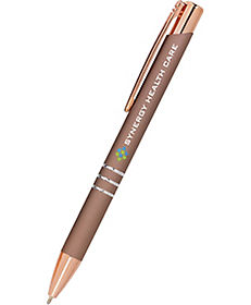 Custom Rose Gold Pens & Products: Full Color Delane Gel Pen - Rose Gold